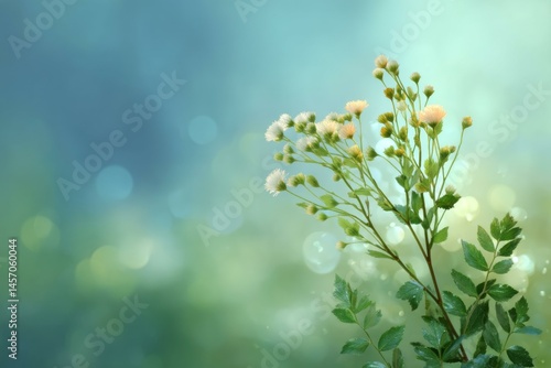 Delicate Floral Blossoms in Soft Light