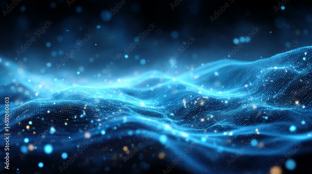 Obraz premium Abstract Digital Waveform Design