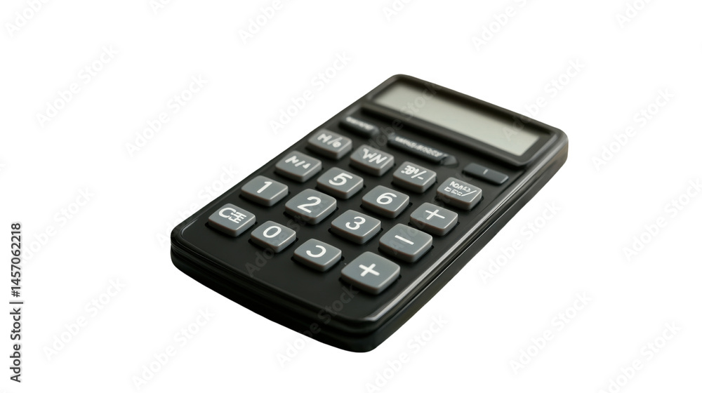 Modern Electronic Calculator Isolated on White Background for Office and School Use Modern Electronic Calculator Isolated on White Background for Office and School Use