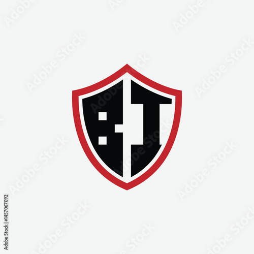 Free Download 596 shield logo shape letter alphabet educational learning B I - GFXLoad