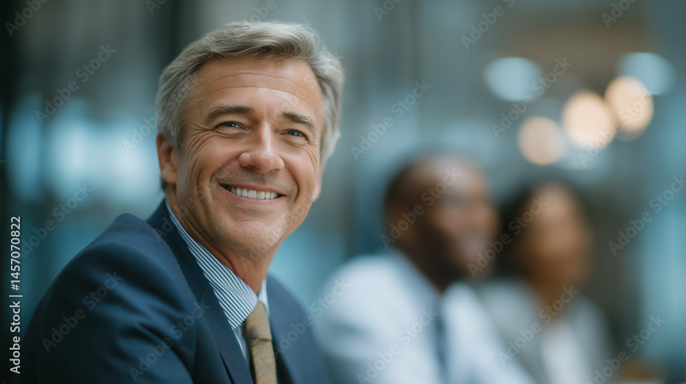 Fototapeta premium A professional informal meeting in a modern office space