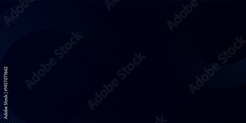 Abstract blue glowing geometric lines modern shiny blue circle lines pattern. Suit for cover,  banner, brochure