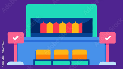 Box Office Decline An image depicting a ticket booth with a long line of empty seats behind it compared with a vibrant user interface of an online streaming platform featuring