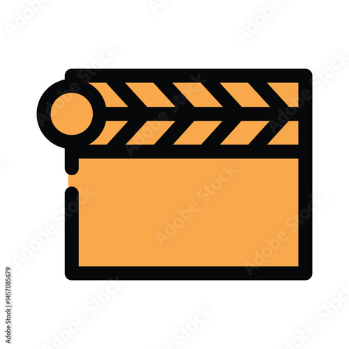 Clapper Film icon design template