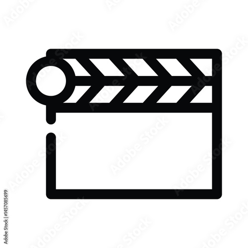 Clapper Film icon design template
