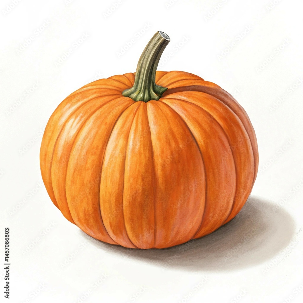 Obraz premium pumpkin isolated on white background