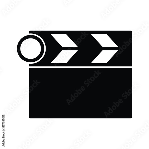 Clapper Film icon design template