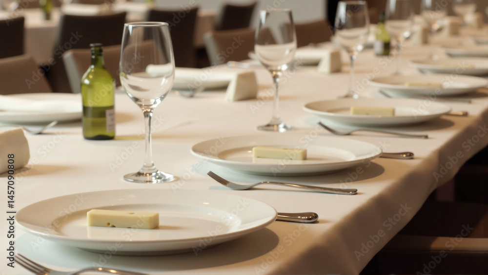 Fototapeta premium Table Setting: Invitation to Indulge