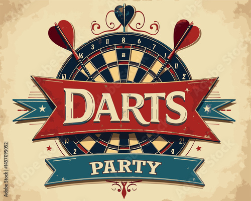 Friends gather for an exciting evening of darts, enjoying a vibrant dartboard as they compete and share laughter in a cozy atmosphere filled with fun.