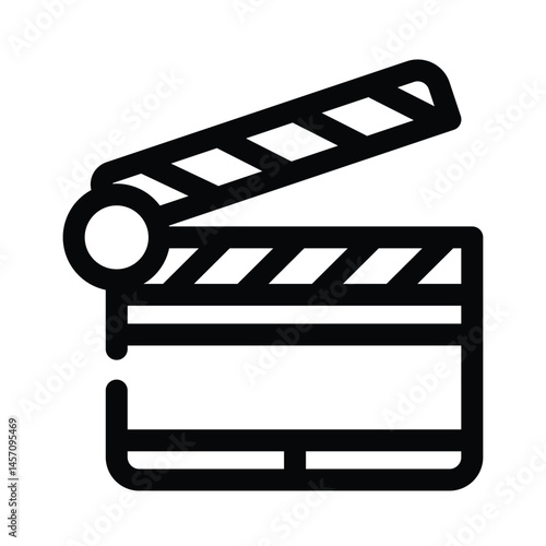 Clapper Film icon design template