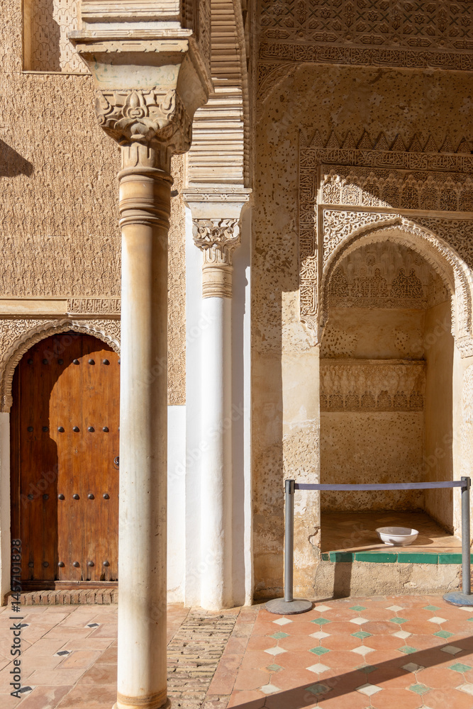 Patio of Generalife, summer palace and country estate of Nasrid rulers, Granada, Spain, Andalusia