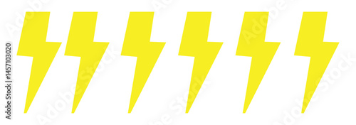 Lightning icon set. electric icon vector. power icon. energy sign