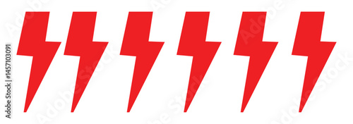 Lightning icon set. electric icon vector. power icon. energy sign