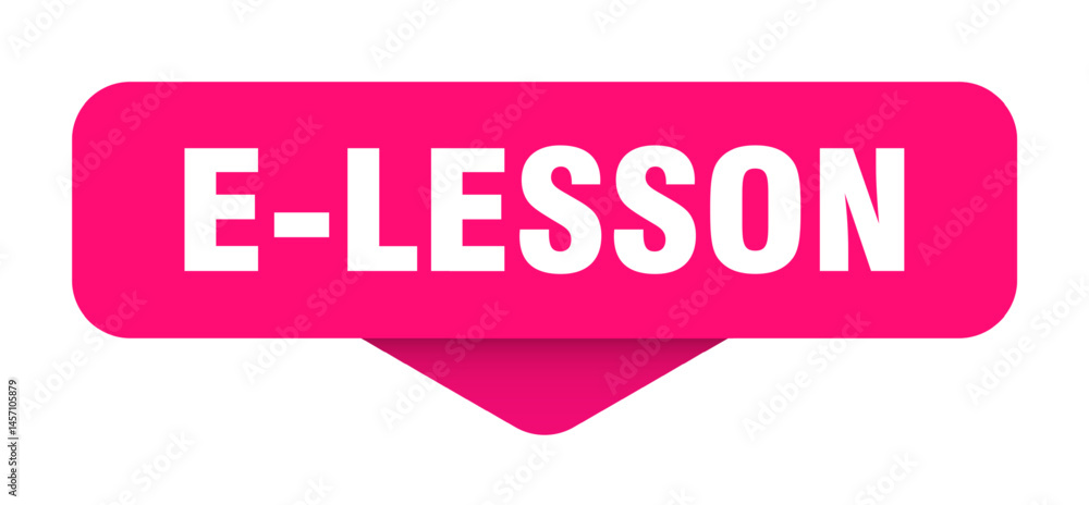 e-lesson sticker. e-lesson sign on transparent background e-lesson sticker. e-lesson sign on transparent background