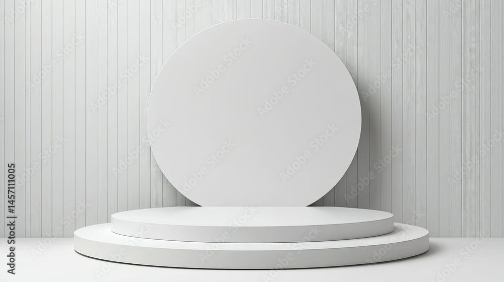 White Podium Isolated on Transparent Background for Product Display Stage or Mockup - White Podium Isolated on Transparent Background for Product Display Stage or Mockup -