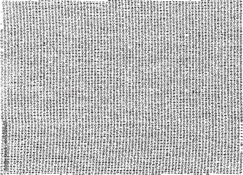 Vector fabric texture. Distressed texture of weaving fabric. Grunge background. Abstract halftone vector illustration. Overlay to create interesting effect and depth. Black isolated on white. EPS10.