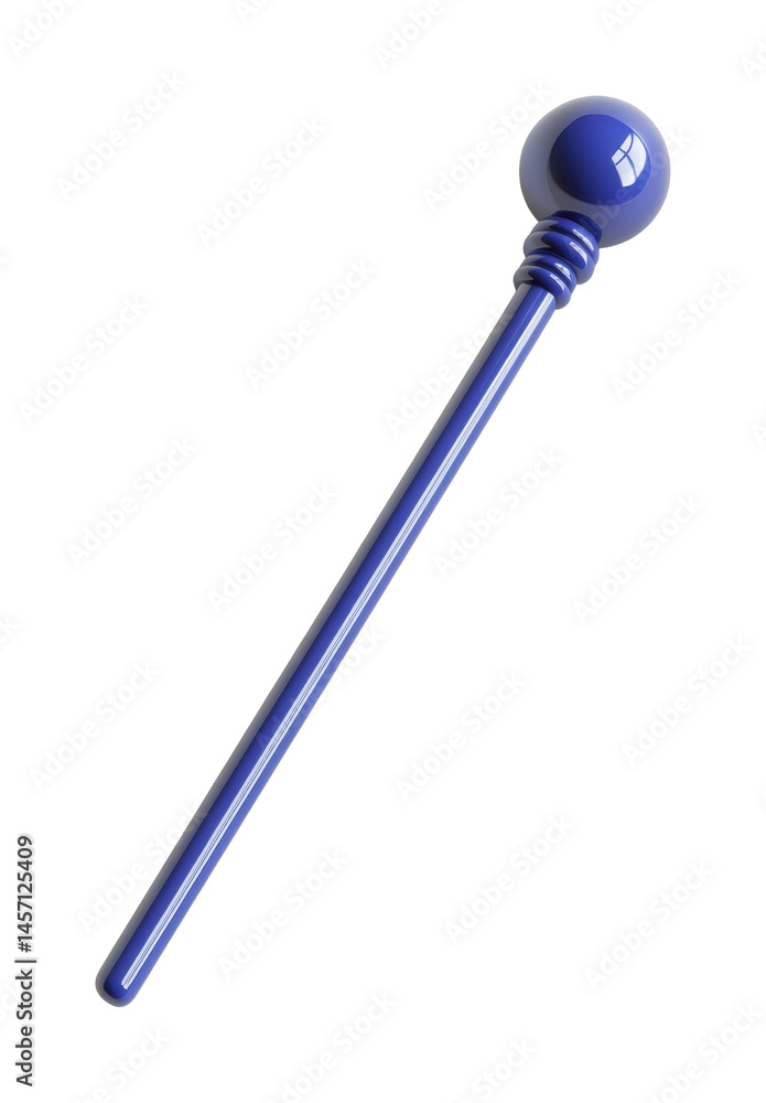 Blue lollipop candy with spiral design reflecting light, cut out - stock png. Blue lollipop candy with spiral design reflecting light, cut out - stock png.