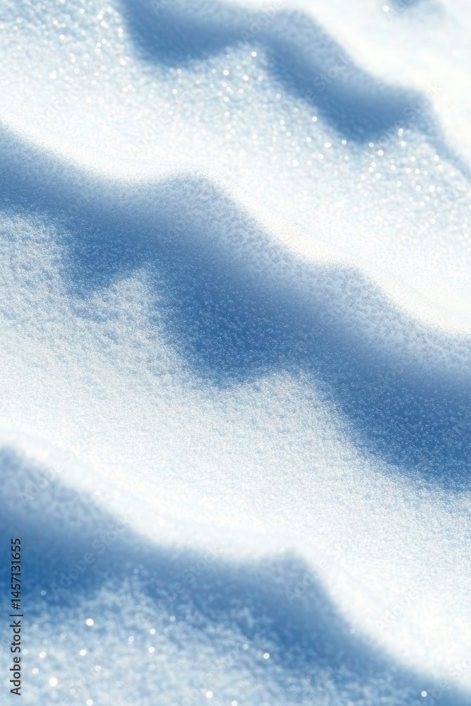 Obraz premium Fresh Snow Texture with Light and Shadow, Snowdrift Surface, Winter Background