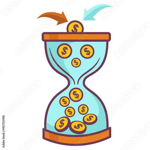 Time Money Concept Investment Illustration