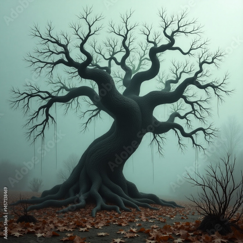 spooky halloween tree