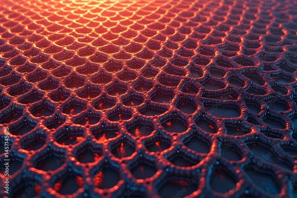 Fototapeta premium Interlaced Toroidal Rings Forming Mesmerizing Geometric Pattern