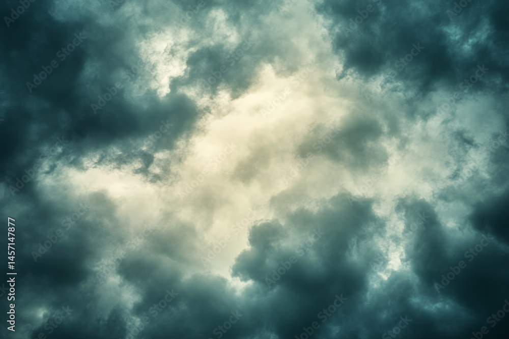 Obraz premium Dramatic Dark Storm Clouds Sky Background Image for Design Texture Overlay