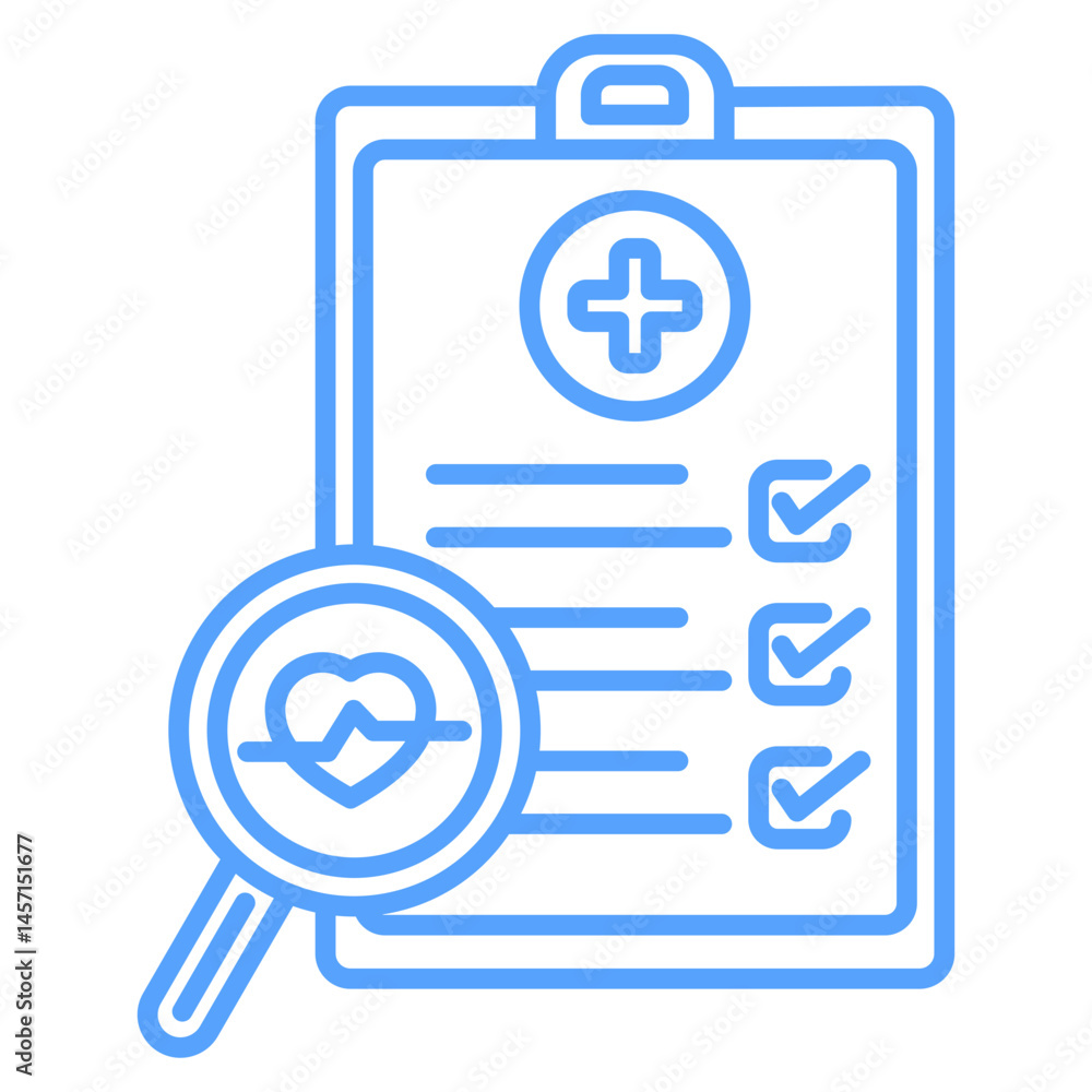 diagnosis icon blue style diagnosis icon blue style