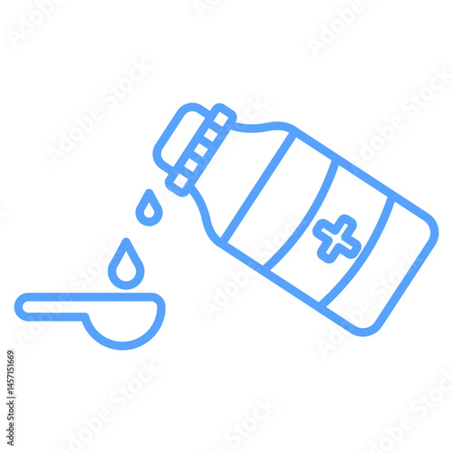 syrup icon blue style