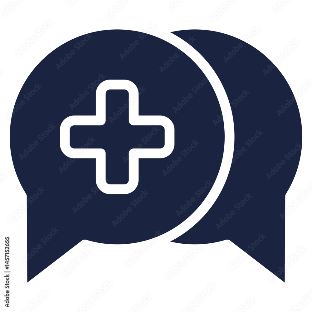 Fototapeta premium consultation icon blue style