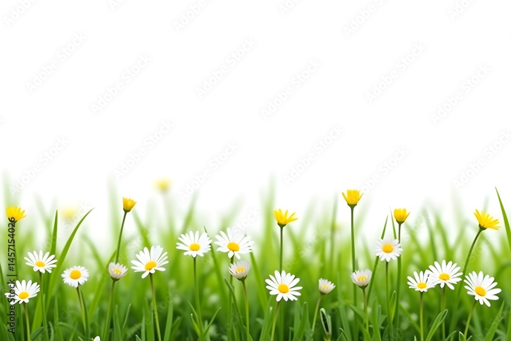 Fototapeta premium Bright Spring Day with Easter Eggs and Nature Elements