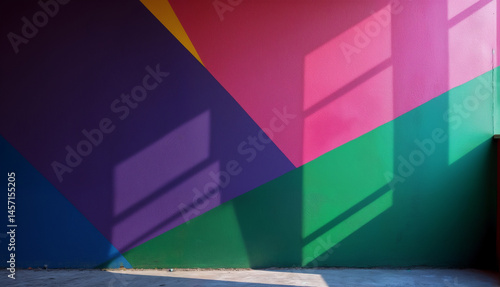 Vibrant Geometric Wall Art in Playful Colors