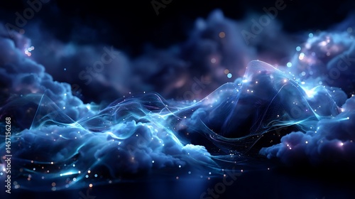 Abstract digital landscape