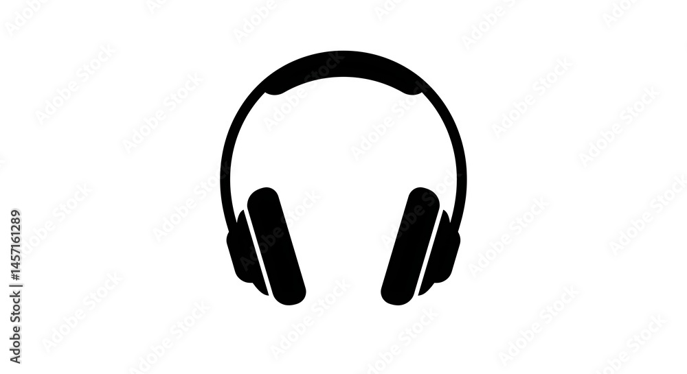 A clean vector of a headphone with a simple and modern design — white background
A clean vector of a headphone with a simple and modern design — white background