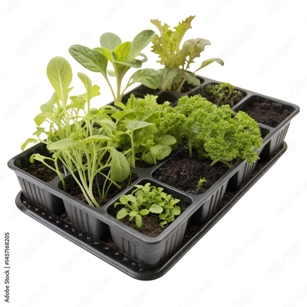 Fototapeta premium lettuce in a pot