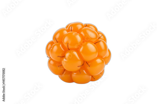 Seedless Orange Fruit Toy on White Background