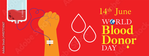 World blood donor day vector illustration. Eps 10