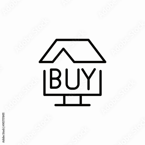 buy house icon sign vector