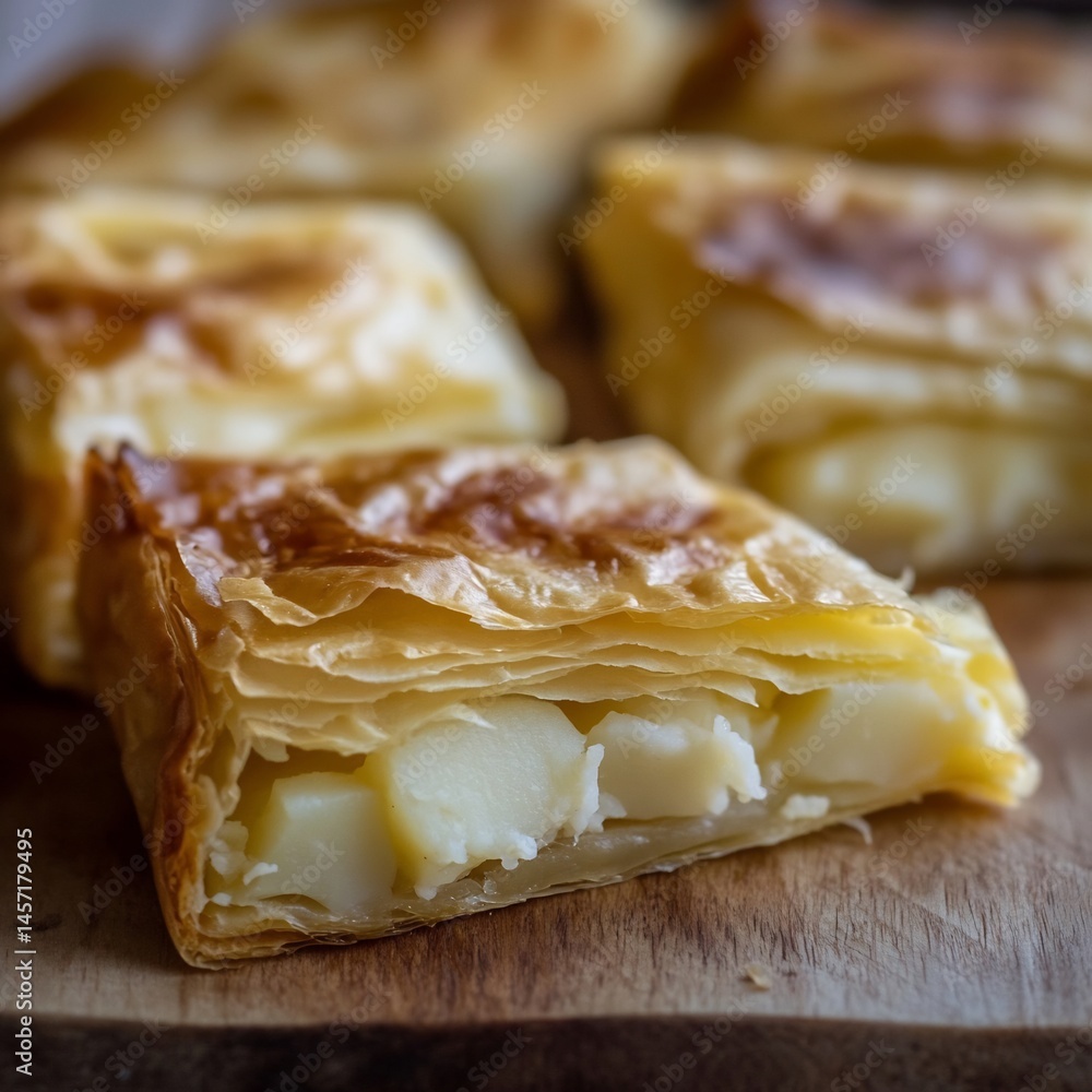 Brek Cheese and Potato A variation of Brek filled with a mixture of creamy cheese and mashed potatoes providing a rich and savory filling Brek Cheese and Potato A variation of Brek filled with a mixture of creamy cheese and mashed potatoes providing a rich and savory filling