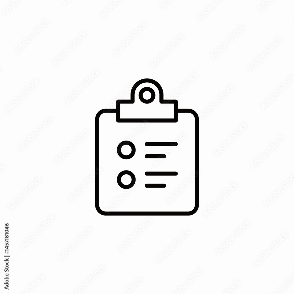 clipboard dots lines icon sign vector clipboard dots lines icon sign vector