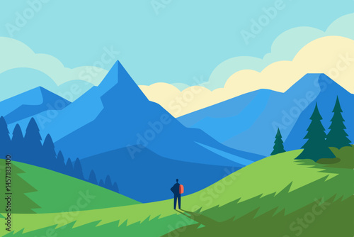 mountain landscape with mountains