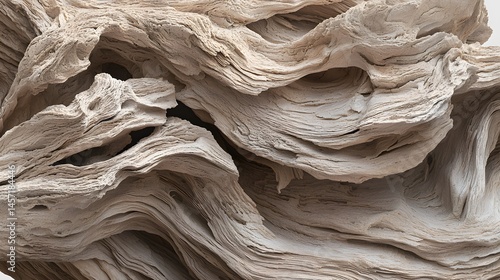 Close Up of Intricate Natural Wood Texture with Organic Patterns and Flowing Shapes