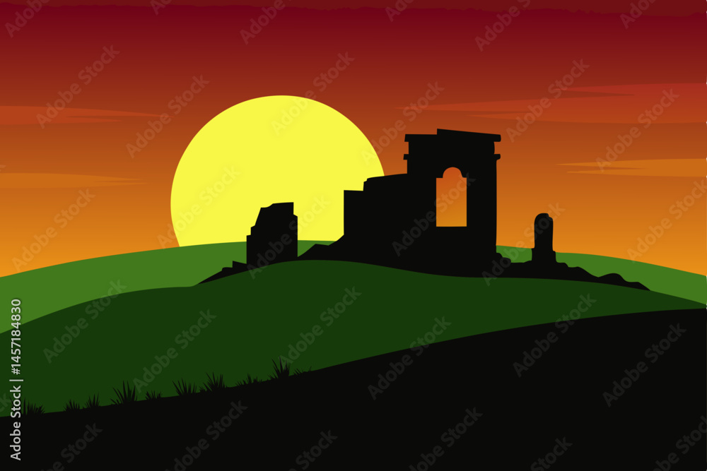 Obraz premium ruins of ancient castle