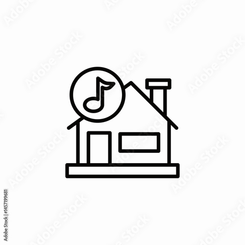 music house icon sign vector