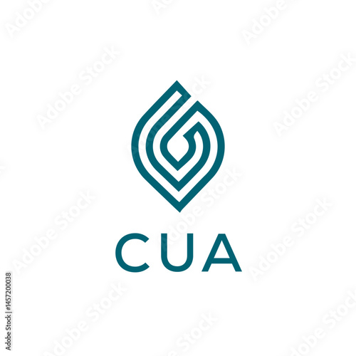 CUA letter logo design