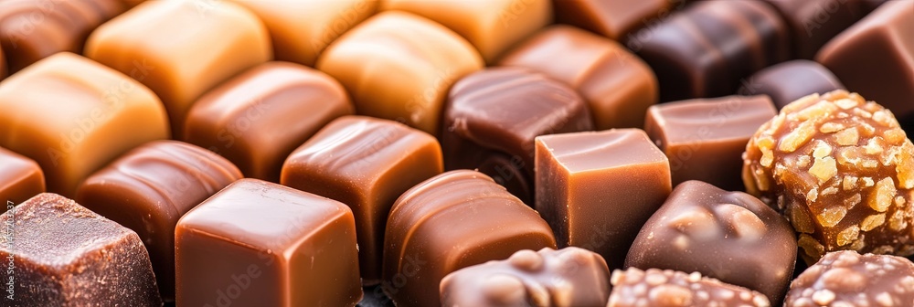 Fototapeta premium photo of delicious caramels