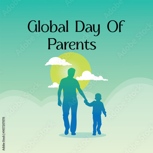 global celebration of parents day vector illustration 
