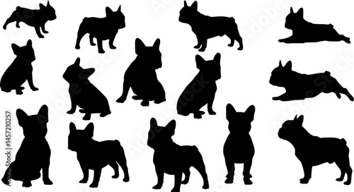 French Bulldog - Silhouetten