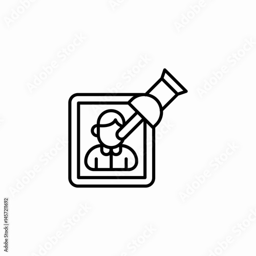 verified profile icon sign vector