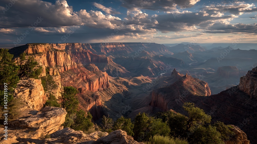 Fototapeta premium Majestic canyon view with vibrant colors