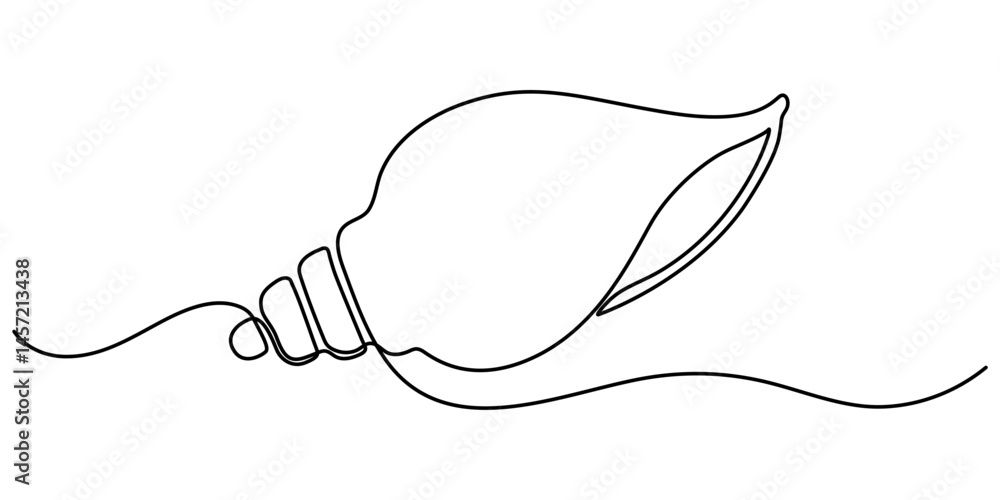 Conch shell continuous one line drawing, Continuous one line drawing of conch shell. Seashell symbol and banner of beauty spa and wellness salon in simple linear style. Editable stroke. Conch shell continuous one line drawing, Continuous one line drawing of conch shell. Seashell symbol and banner of beauty spa and wellness salon in simple linear style. Editable stroke.